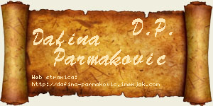 Dafina Parmaković vizit kartica